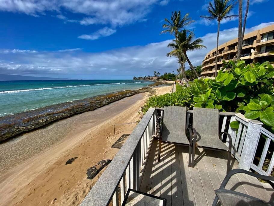 Oceanfront With Aircon-Hear The Waves-Amazing Views-Wifi Apartment Lahaina Luaran gambar